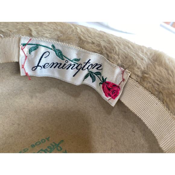 Vintage Monterey women's Tan Brown Hat Made in Italy Imported Body Lemington - Picture 8 of 12